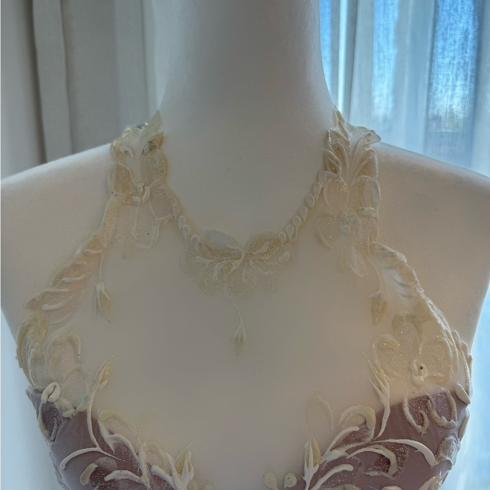 Ema Savahl Magical Exquisite Hand Painted Form Embracing Goddess Gown - Picture 5 of 16